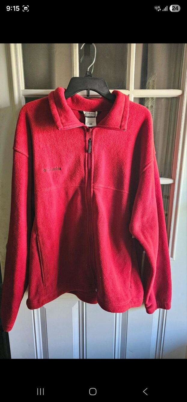 Columbia zip up jacket XL